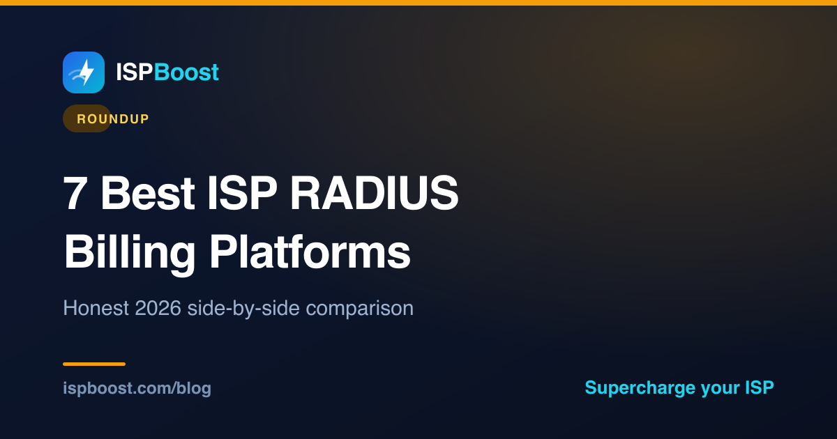The 7 best ISP RADIUS billing platforms in 2026