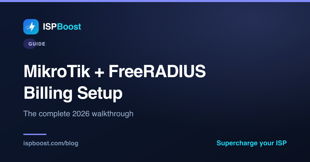 MikroTik + FreeRADIUS billing setup guide